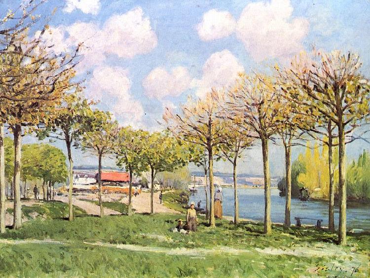 Alfred Sisley Die Seine bei Bougival oil painting image